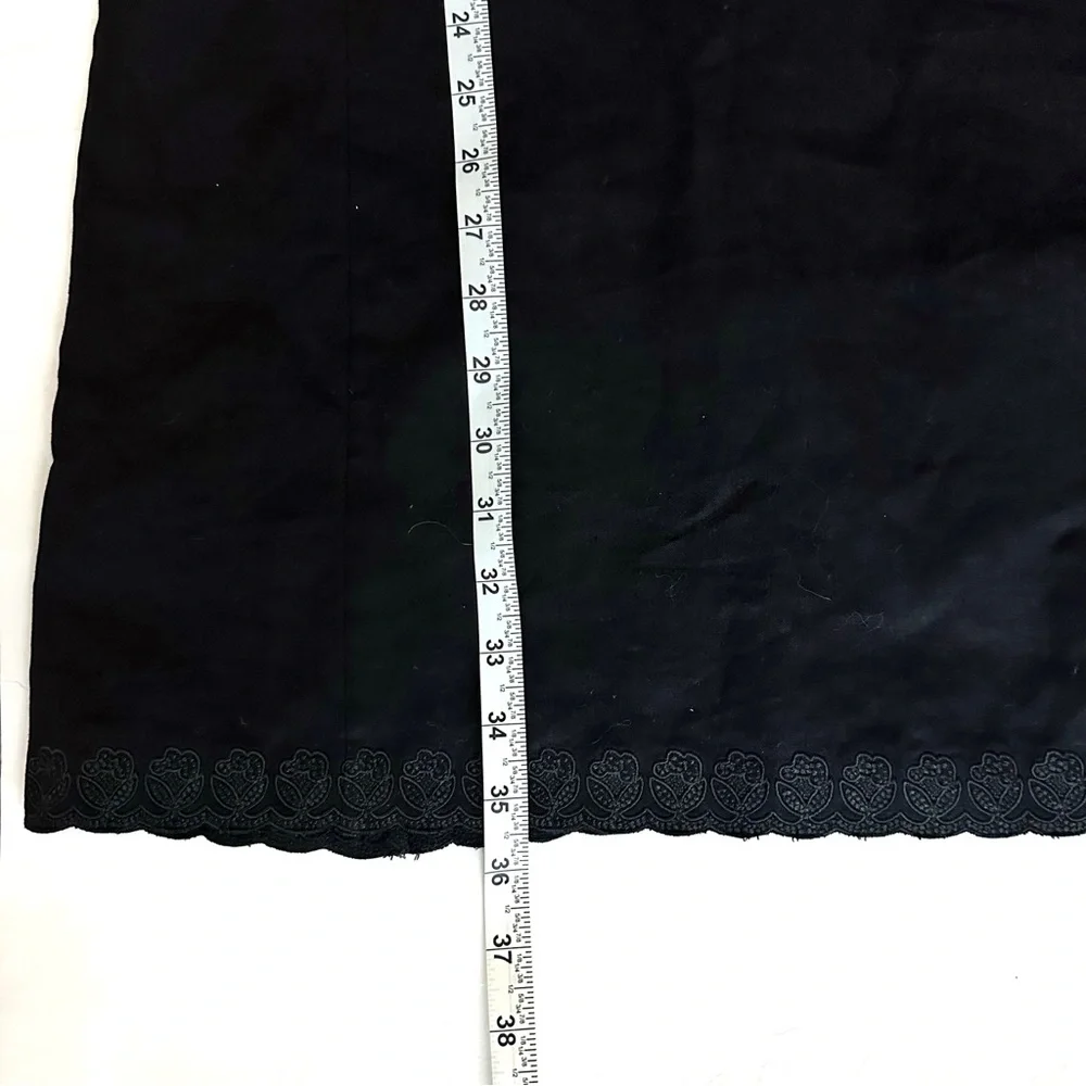 Vintage Derek Lam Linen Black Mini Dress - Picture 8 of 9